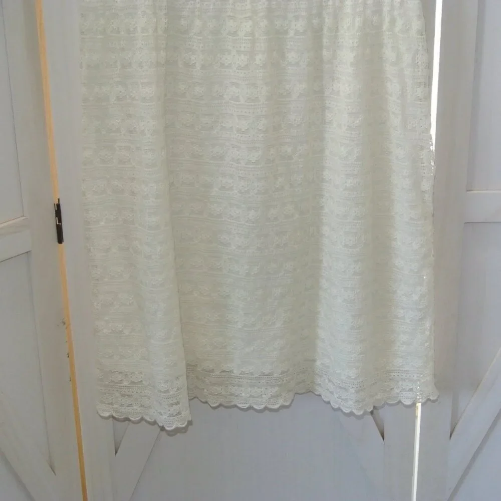 Free People White Lace Sheath Mini Dress